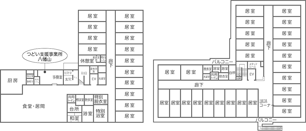 ハーモニーライフ八幡山　見取り図