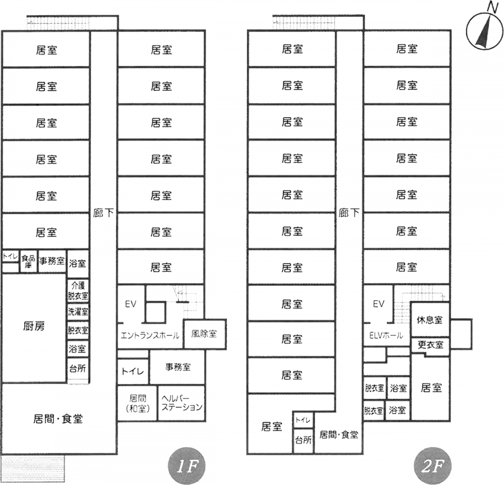 ハーモニーライフ北橘　見取り図