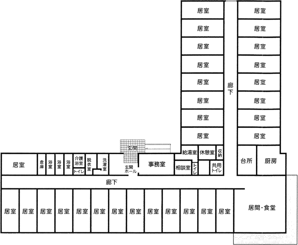 ケアタウンつどい古海Ⅱ　見取り図