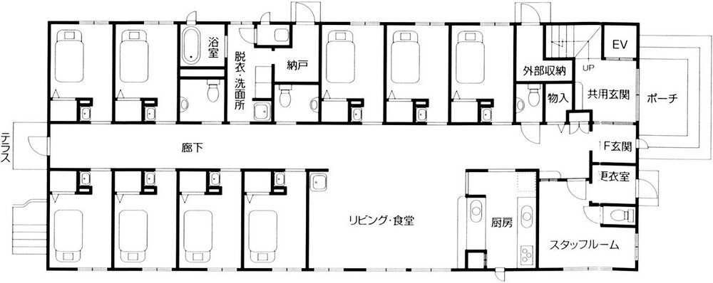 グループホームつどい『根本家』　見取り図