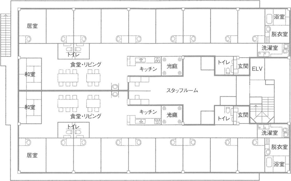 グループホームつどい『大杉家』　見取り図