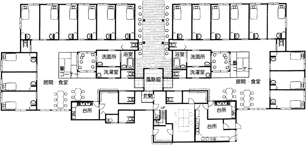 グループホームつどい『八巻家』　見取り図