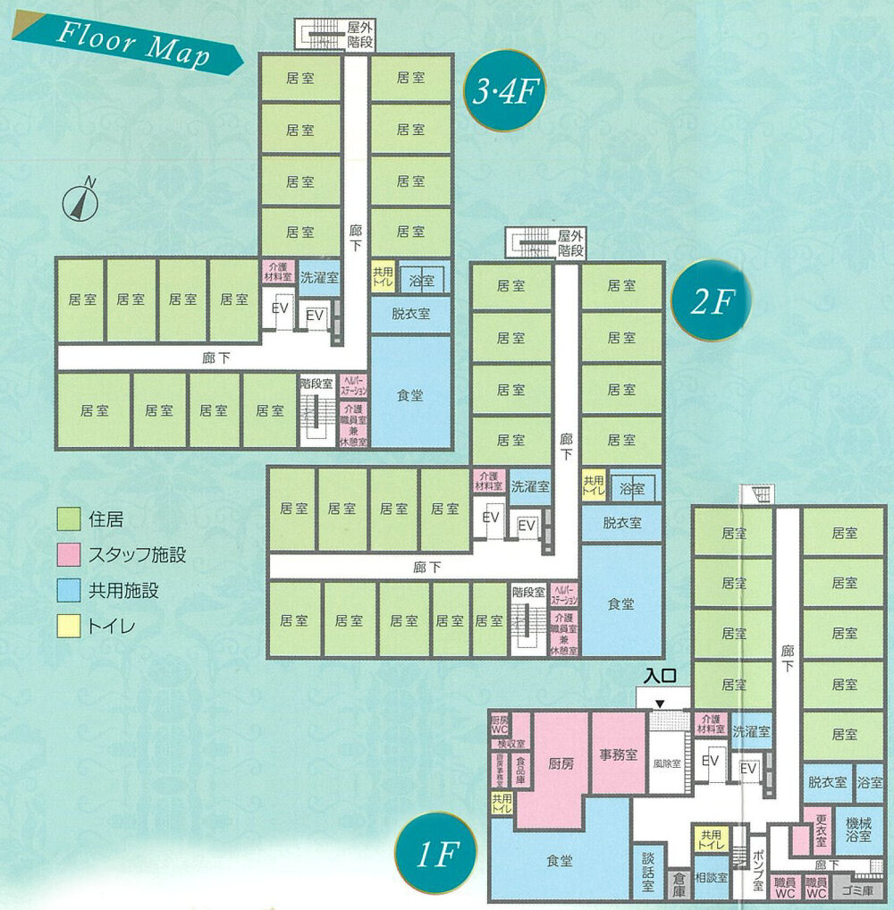 ハーモニーライフ東松山駅前　見取り図