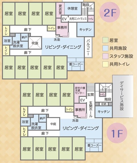 グループホームつどい『黒子家』　見取り図